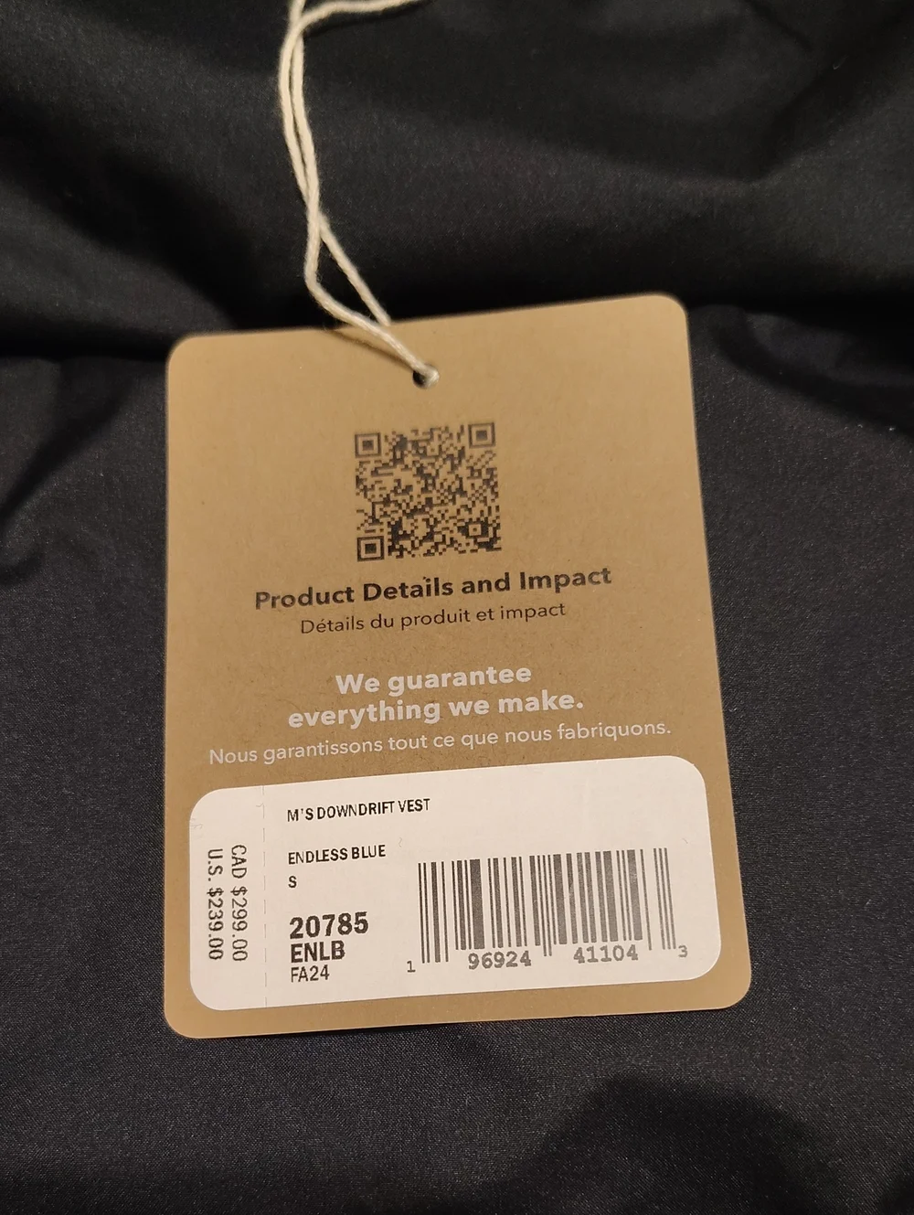 New Patagonia Downdrift Vest Jacket